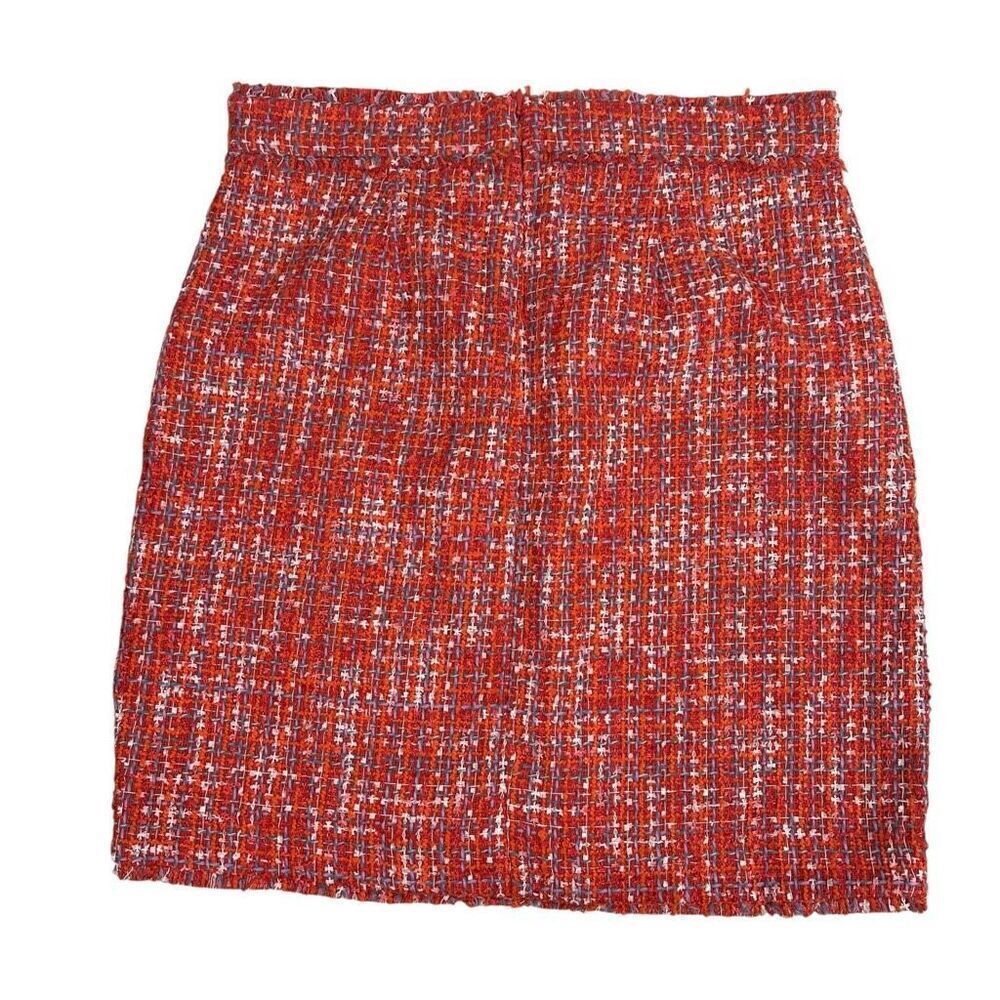 Ann Taylor size 10 Orange Tweed Skirt NEW